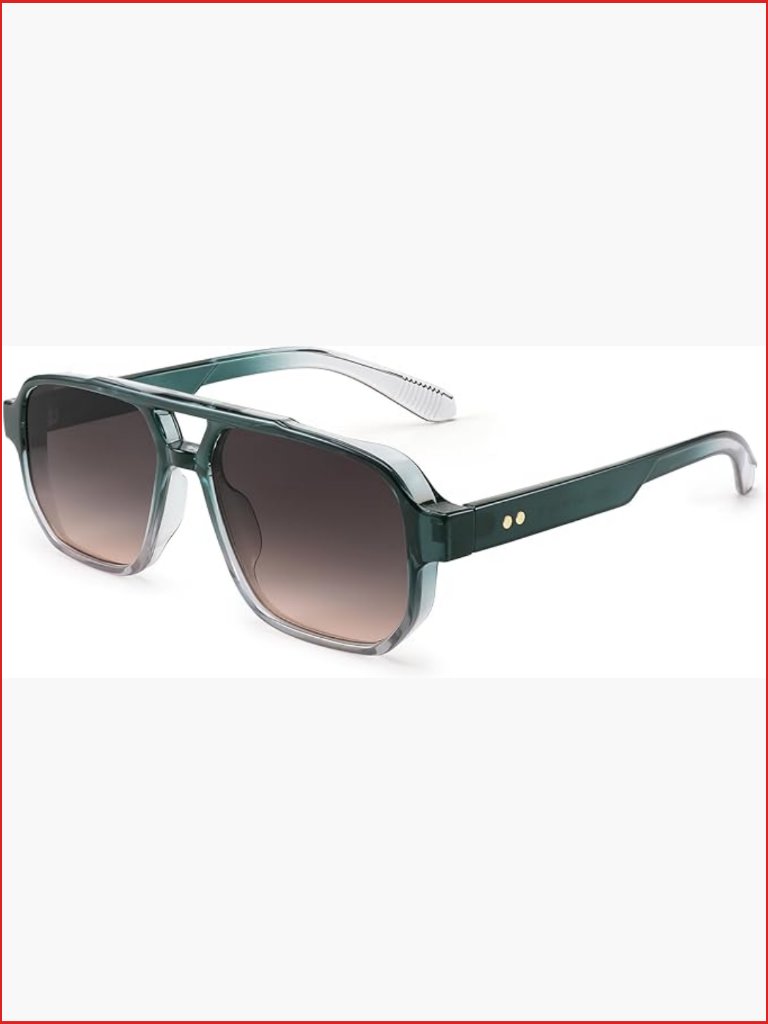 70s Retro Square Aviator Sunglasses Uv400 Protection Small Rectangle Vintage